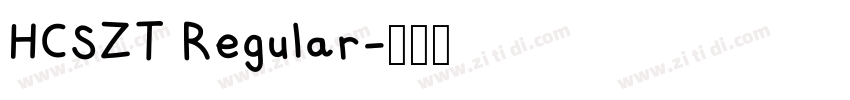 HCSZT Regular字体转换